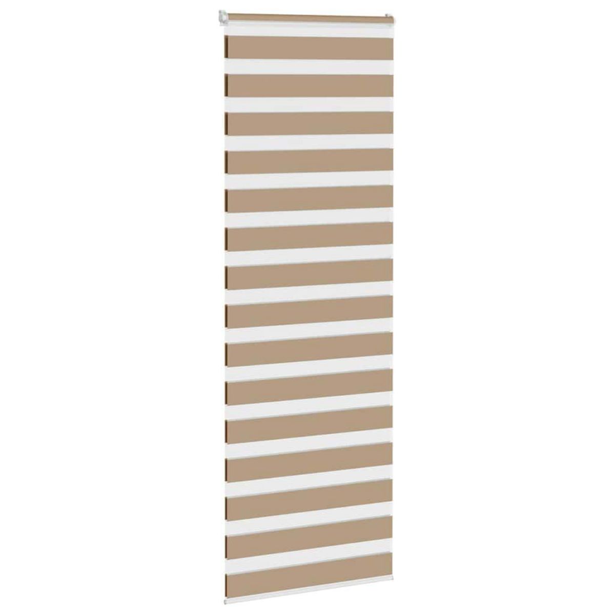VIDAXL Store zebre marron sable largeur du tissu 75,9 cm polyester