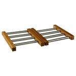 FIVE Dessous de Plat Extensible  Bambou & Inox  35cm Gris