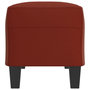 Voir la diapositive 4 : VIDAXL Banc Rouge bordeaux 100x35x41 cm Similicuir