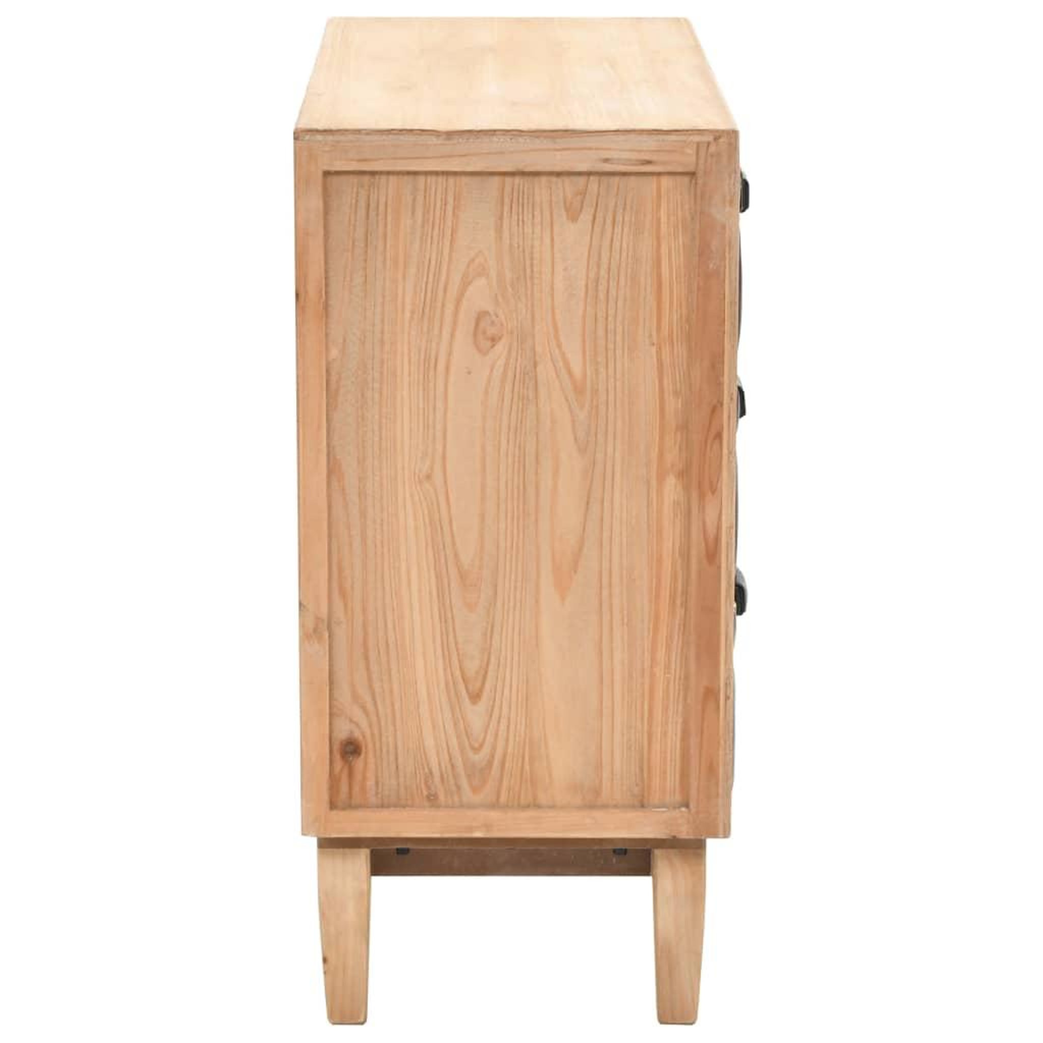 Voir la diapositive 4 : VIDAXL Armoire a tiroirs bois de sapin massif 80x36x75 cm