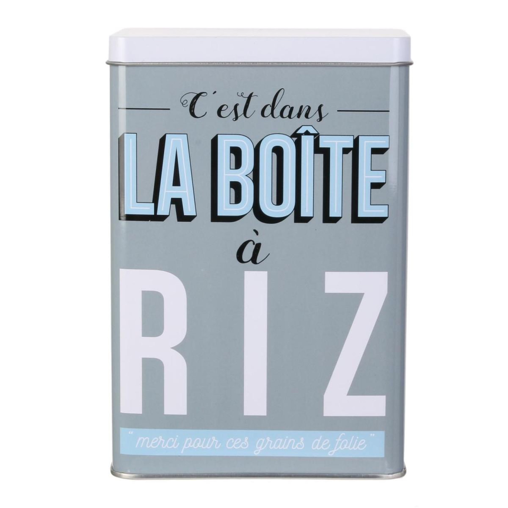 Voir la diapositive 2 : COOK CONCEPT Boîte de Conservation  Ma Boîte à Riz  18cm Gris