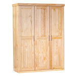 Armoire penderie vernie en pin massif - PELLE