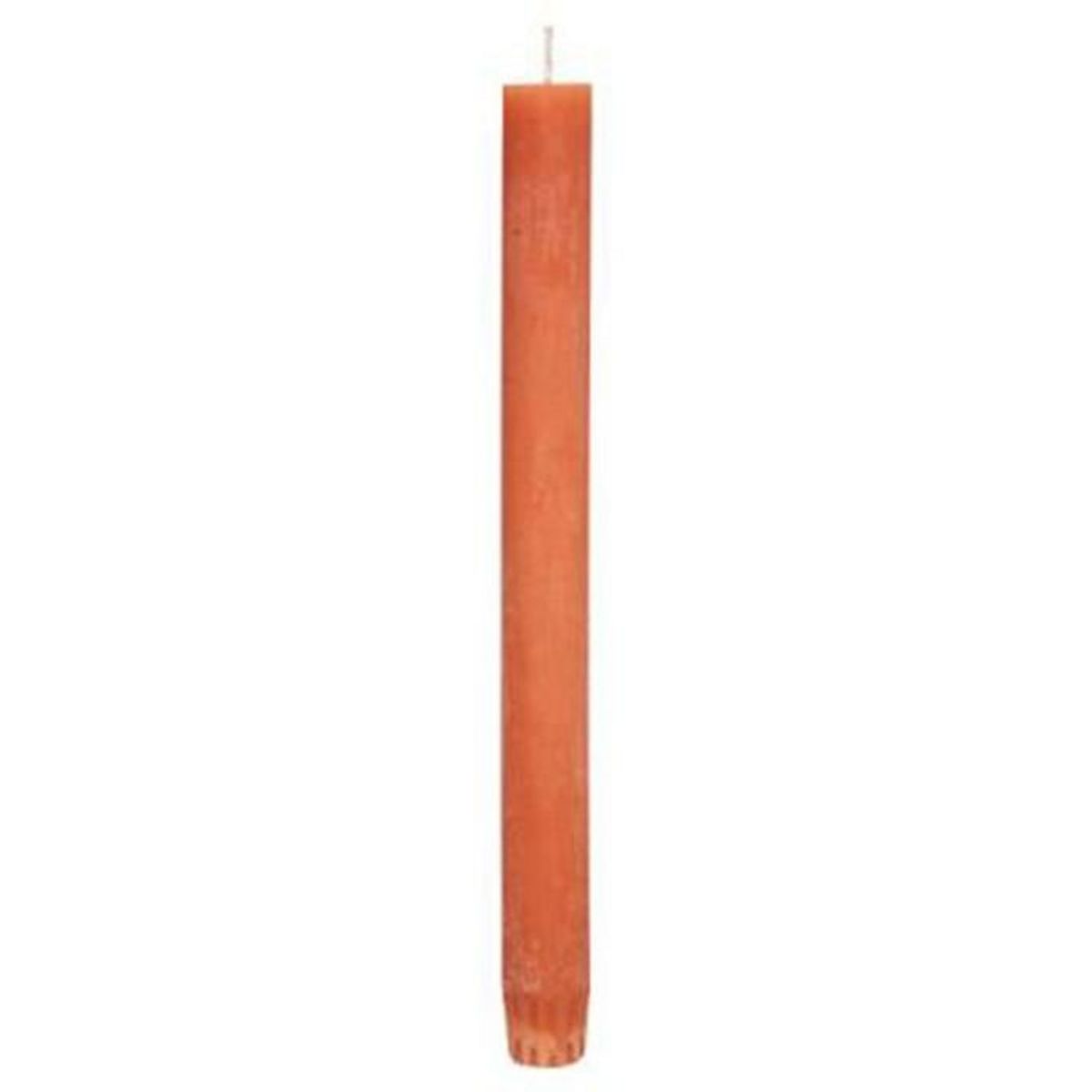 COMPTOIR DE LA BOUGIE Lot de 4 Bougies Bâton  Rustic  24cm Orange Ambre