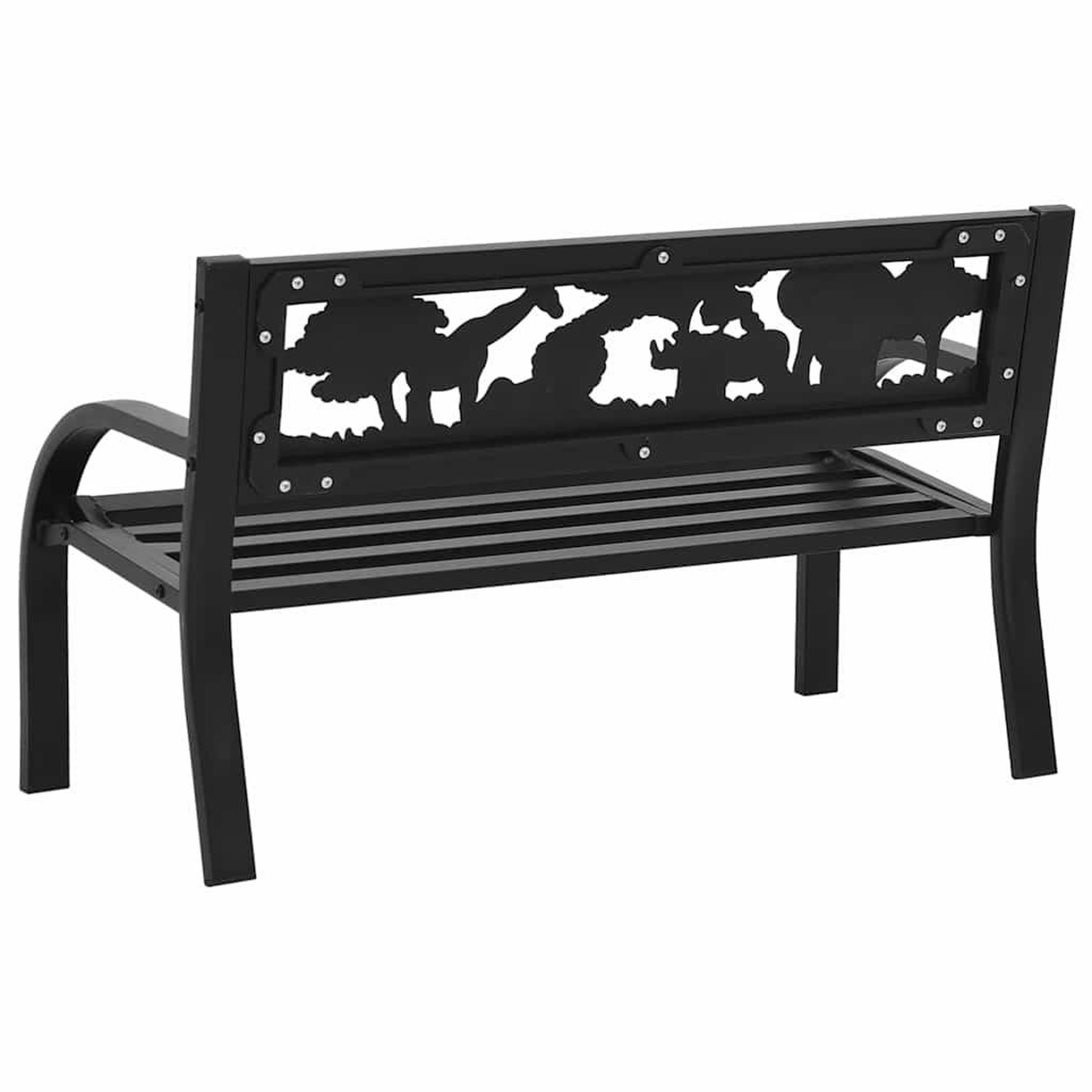 Voir la diapositive 5 : VIDAXL Banc de jardin pour enfants 86 cm acier