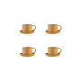 Voir la diapositive 1 : BJORN Tasse SCANDI 15cl et soucoupe Ø12cm - 8 pièces - Ocre
