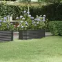 VIDAXL Lit sureleve de jardin Acier enduit de poudre Anthracite