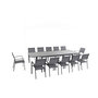 Voir la diapositive 3 : CREADOR Table de jardin aluminium 240/350x103.5x75cm gris CANBERRO