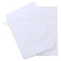 Voir la diapositive 1 : FIVE Lot de 2 Gants de Toilette  Esprit de Campagne  15x21cm Blanc