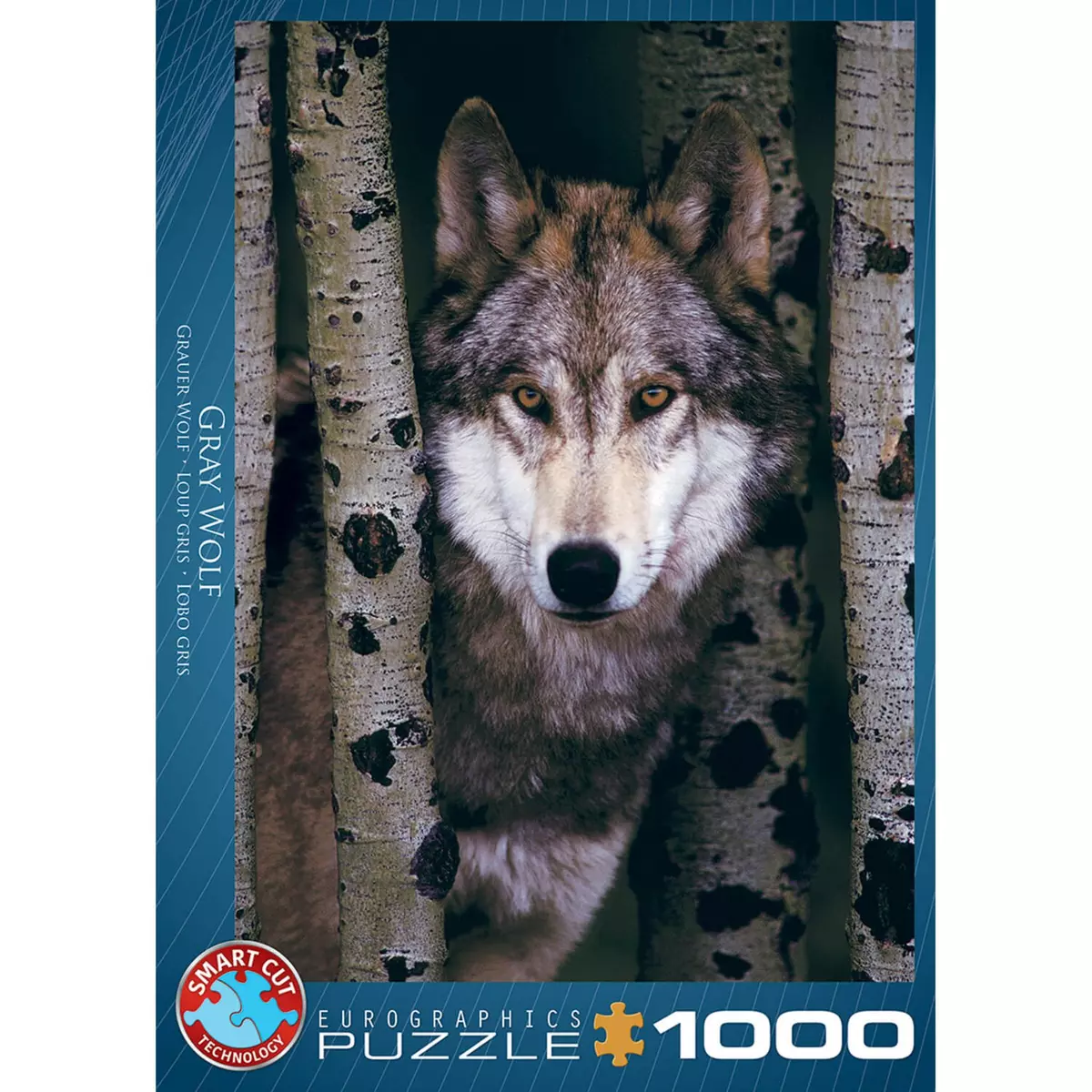 Eurographics Puzzle 1000 pièces : Loup gris