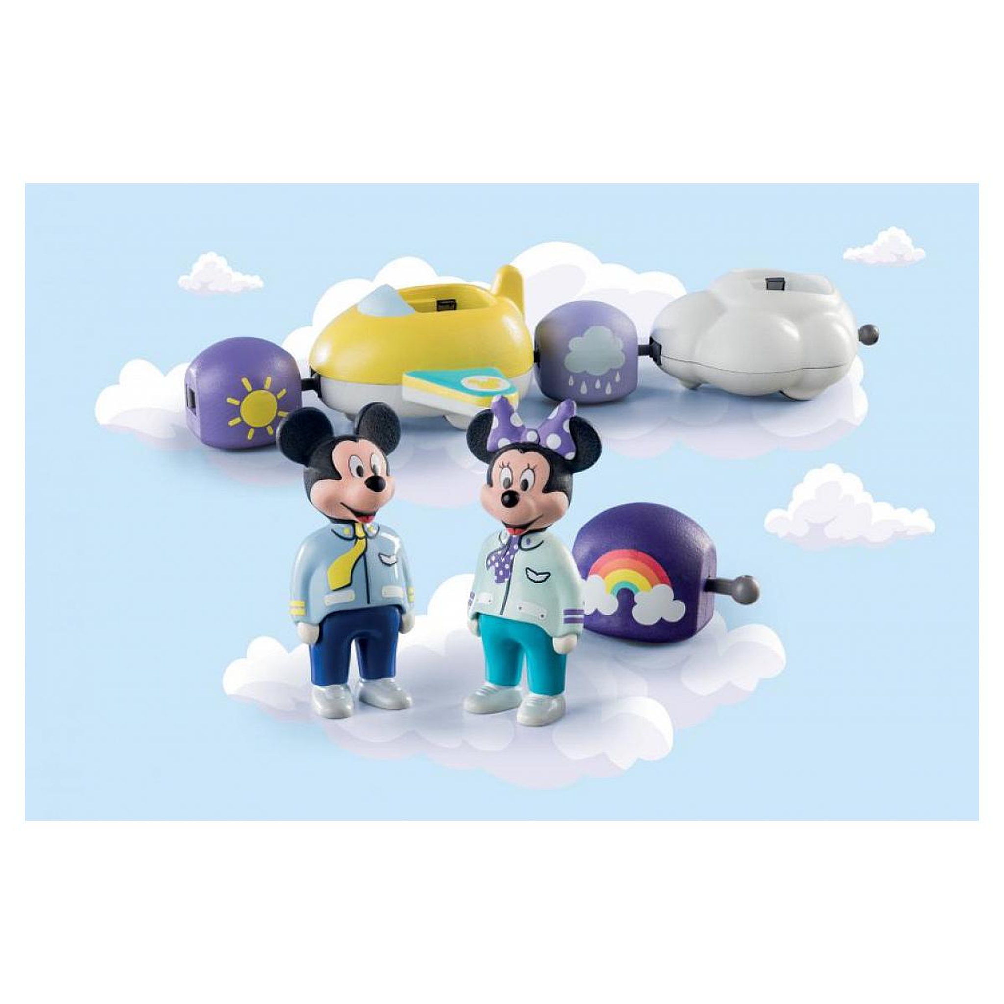 Voir la diapositive 4 : PLAYMOBIL 71320 Train des nuages de mickey et minnie