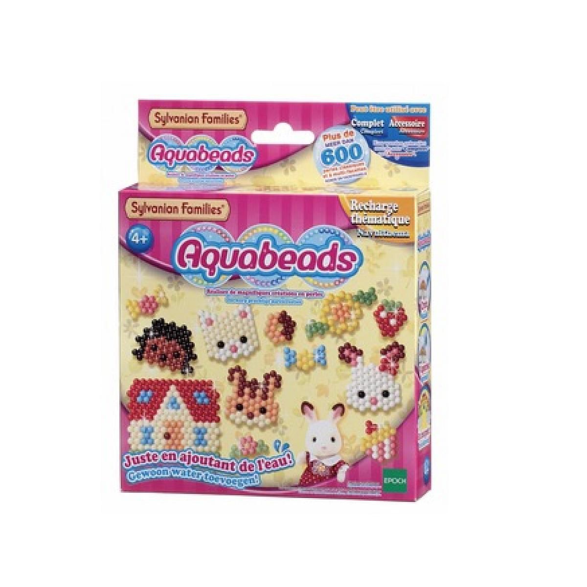 Aquabeads Recharge Sylvanian Families 31309 - Perles Magiques pour Créations Amusantes