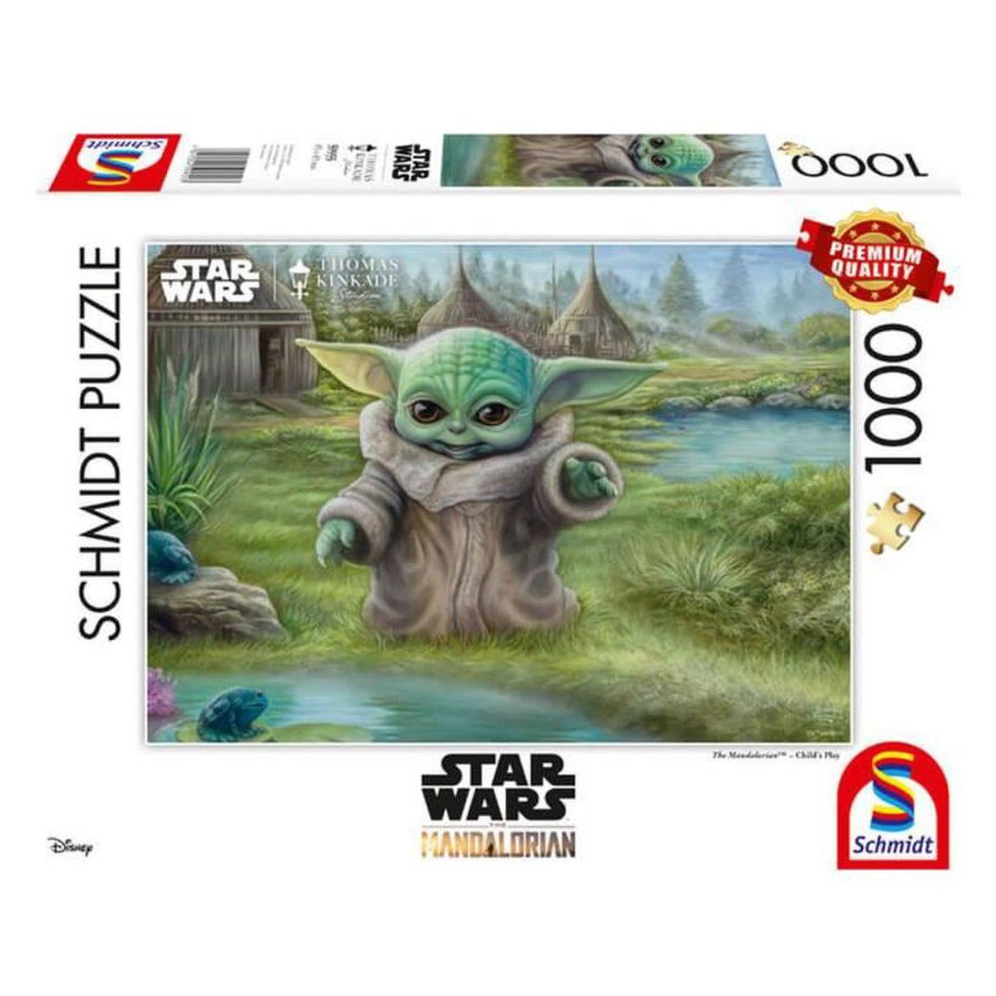 Voir la diapositive 1 : Schmidt Puzzle 1000 pièces - Star Wars The Mandalorian Childs Play