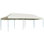 VIDAXL Tente de reception pliable escamotable 3x9 m creme