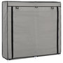 Voir la diapositive 1 : VIDAXL Armoire a chaussures avec housse Gris 115x28x110 cm Tissu