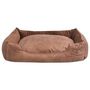 Voir la diapositive 2 : VIDAXL Lit pour chiens avec coussin Cuir artificiel PU Taille S Beige