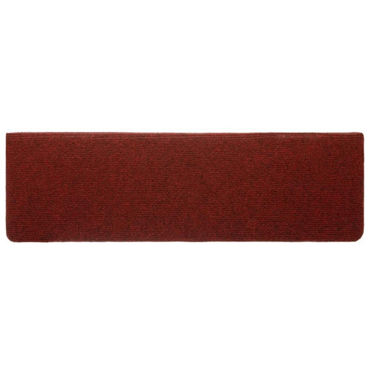 VIDAXL Tapis de marches d'escalier 10pcs Bordeaux 65x21x4cm Aiguillete
