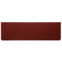 Voir la diapositive 5 : VIDAXL Tapis de marches d'escalier 10pcs Bordeaux 65x21x4cm Aiguillete