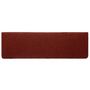 Voir la diapositive 5 : VIDAXL Tapis de marches d'escalier 10pcs Bordeaux 65x21x4cm Aiguillete