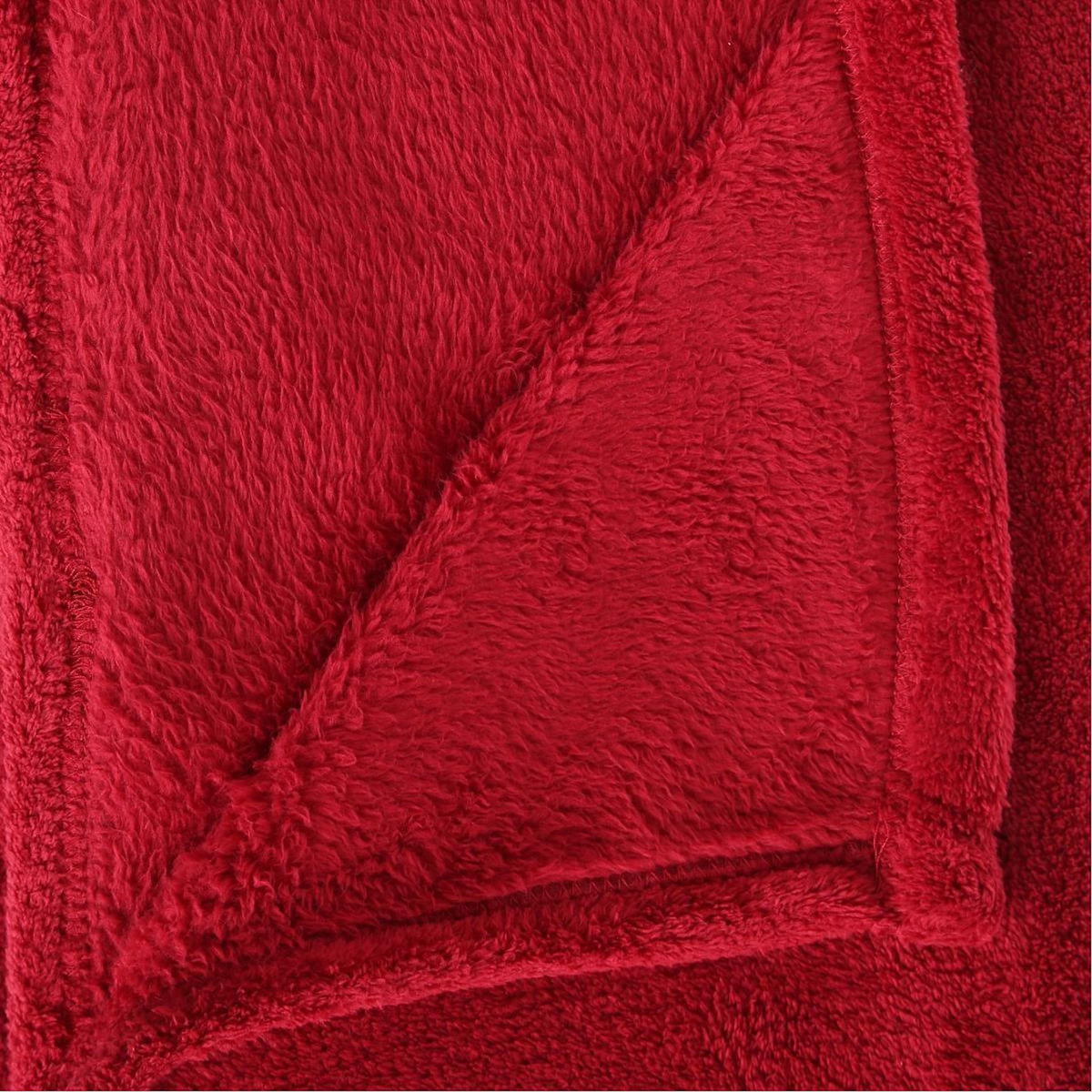 ATMOSPHERA Plaid Polaire  Microfibre  125x150cm Rouge