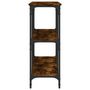 Voir la diapositive 5 : VIDAXL Table console chêne fumé 150x29x75 cm bois d ingénierie