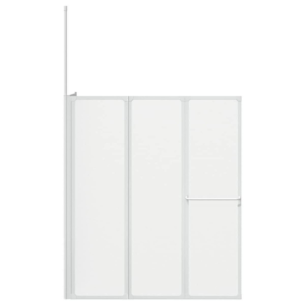 VIDAXL Pare baignoire en L 70x120x137 cm 4 panneaux pliables