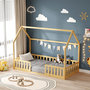 Voir la diapositive 4 : MINEA MINEA | Lit cabane avec barrière NID ENCHANTE 90x190 cm (matelas non inclus)