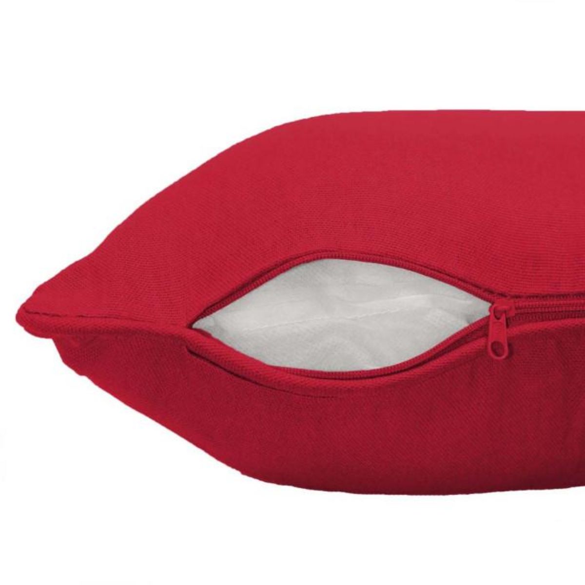 Paris Prix Housse de Coussin  Panama  40x40cm Rouge