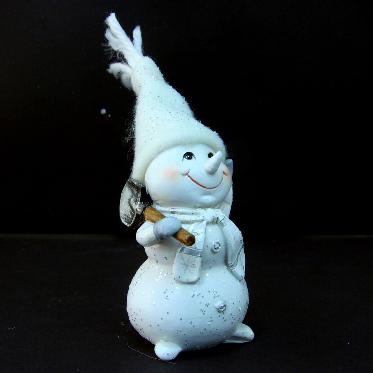 Feerie Christmas Statuette de Noël - Bonhomme de neige - Pelle