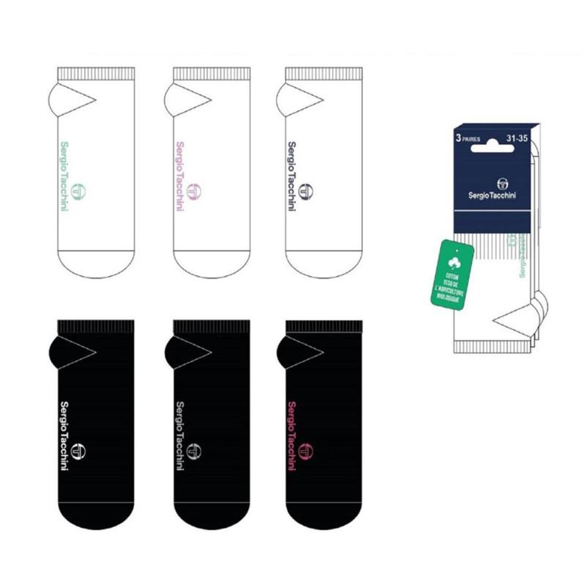 Voir la diapositive 5 : SERGIO TACCHINI Chaussettes Enfant SNEAKER SERGIO TACCHINI