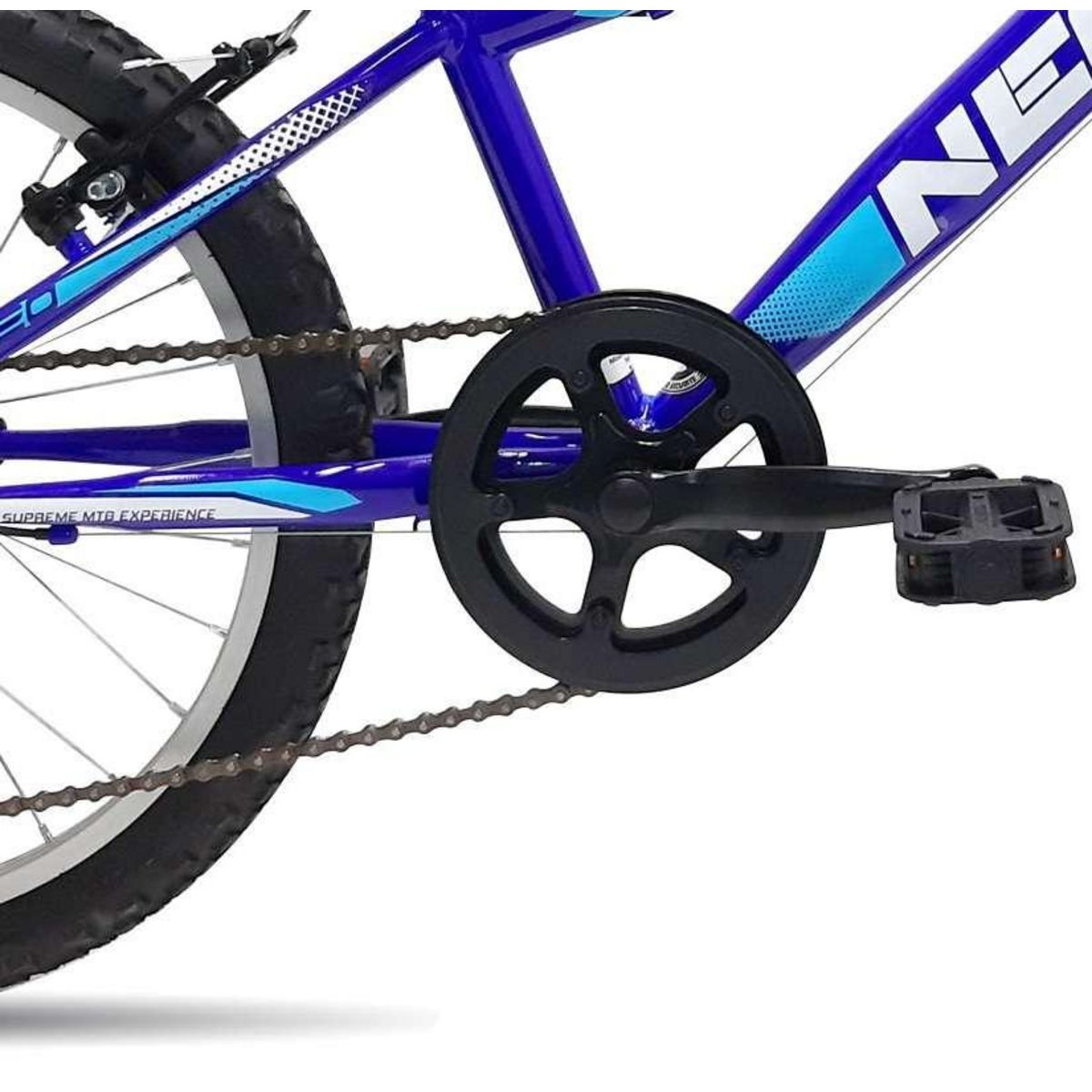 Vélo enfant - VTT 20'' - Cadre rigide en acier - 7 vitessses - Poignée Tournante - Freins V-Brake - Levier Alu.