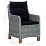 Voir la diapositive 6 : VIDAXL Ensemble a manger de jardin 5 pcs Gris clair