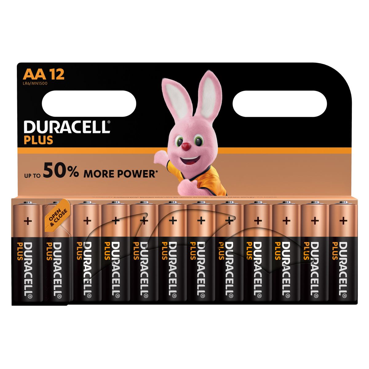 DURACELL Lot de 12 piles alcalines type AA LR06