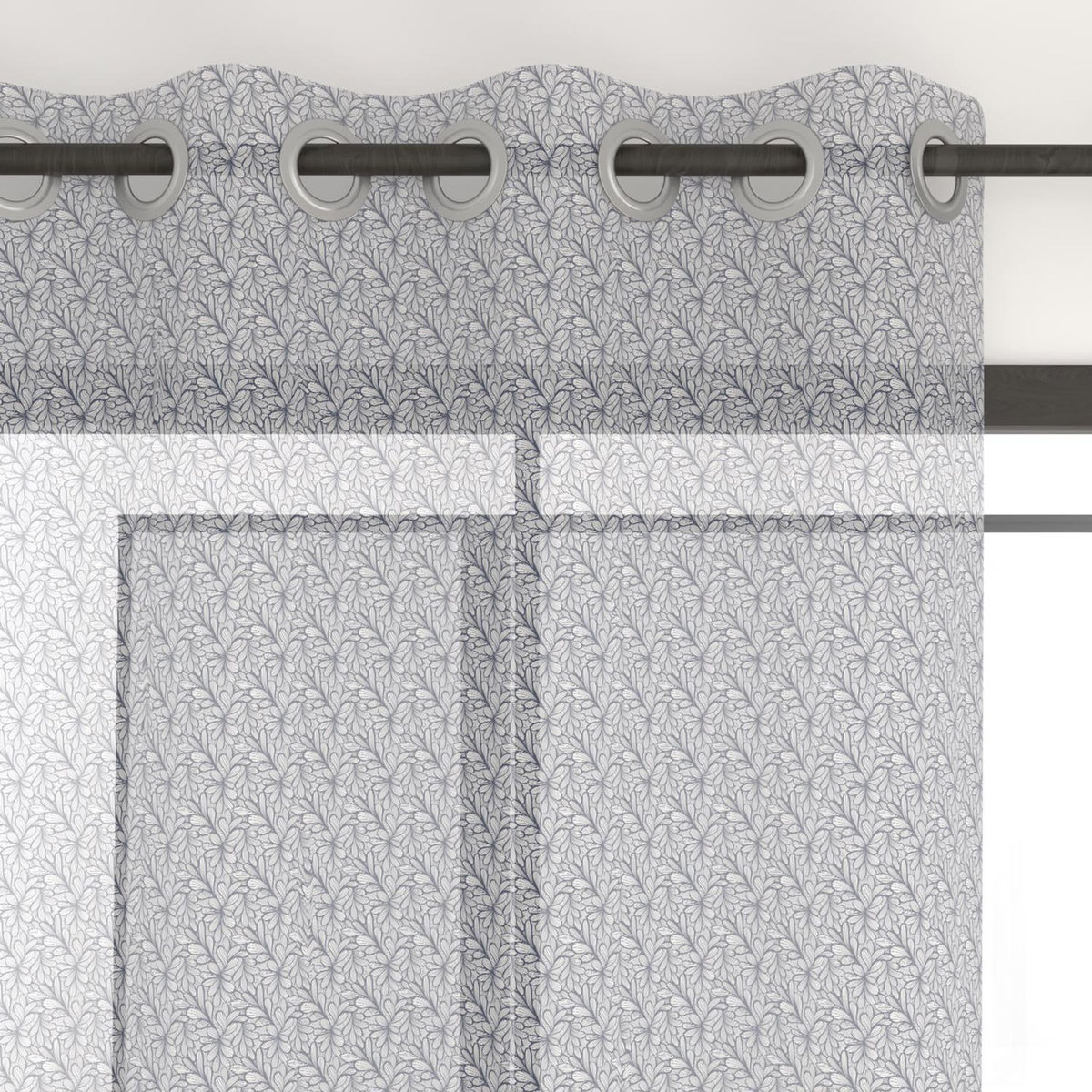 SOLEIL D'OCRE Voile à oeillets imprimé 135x250 cm OPHELIA, par Soleil d'Ocre