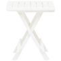 Voir la diapositive 3 : VIDAXL Table pliable de jardin blanc 45x43x50 cm plastique