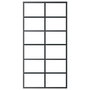 Voir la diapositive 3 : VIDAXL Porte coulissante Verre ESG et aluminium 102x205 cm Noir
