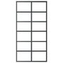 Voir la diapositive 3 : VIDAXL Porte coulissante Verre ESG et aluminium 102x205 cm Noir