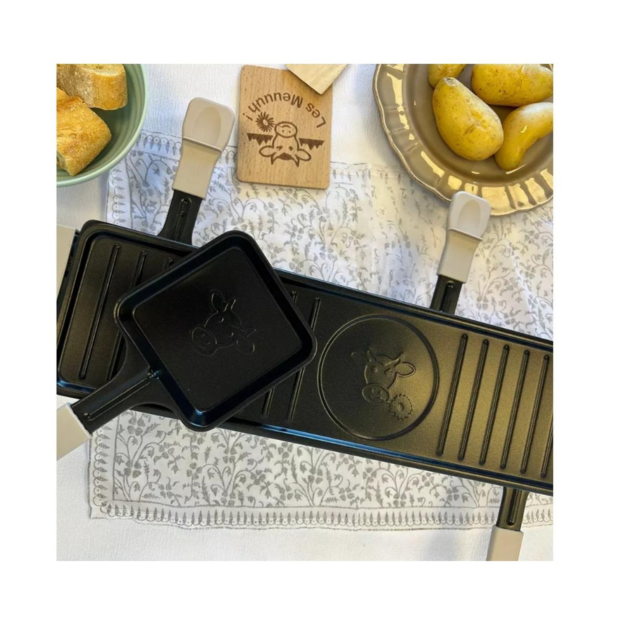 Voir la diapositive 3 : LITTLE BALANCE Appareil à raclette 4 personnes 800w - 8944