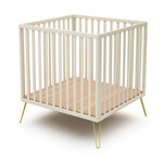 JURABABY Parc bébé ONLY en bois. Coloris disponibles : Beige, Bicolore, Orange