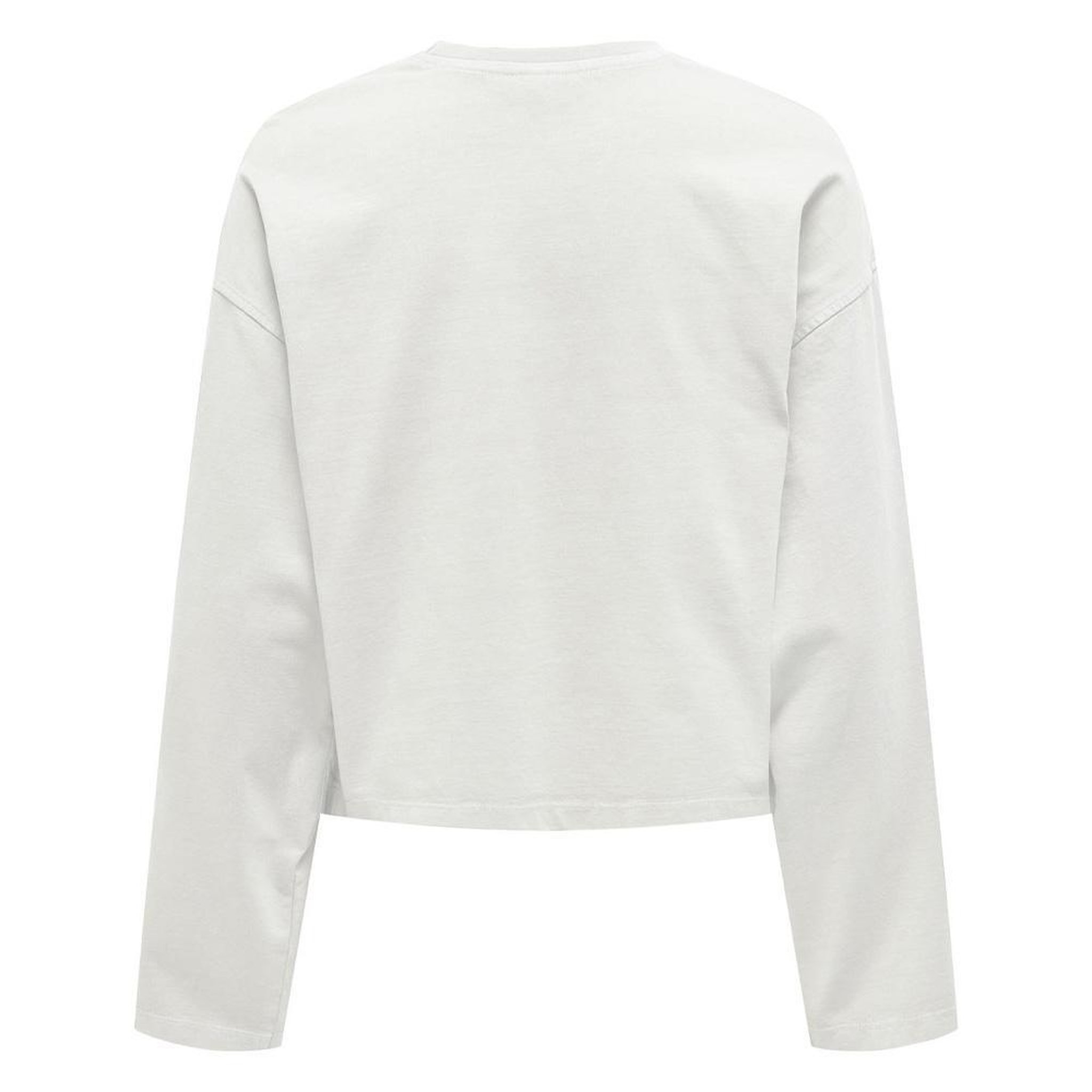 Voir la diapositive 2 : JACQUELINE DE YONG T-Shirt Manches Longues Blanc Femme JDY Washed