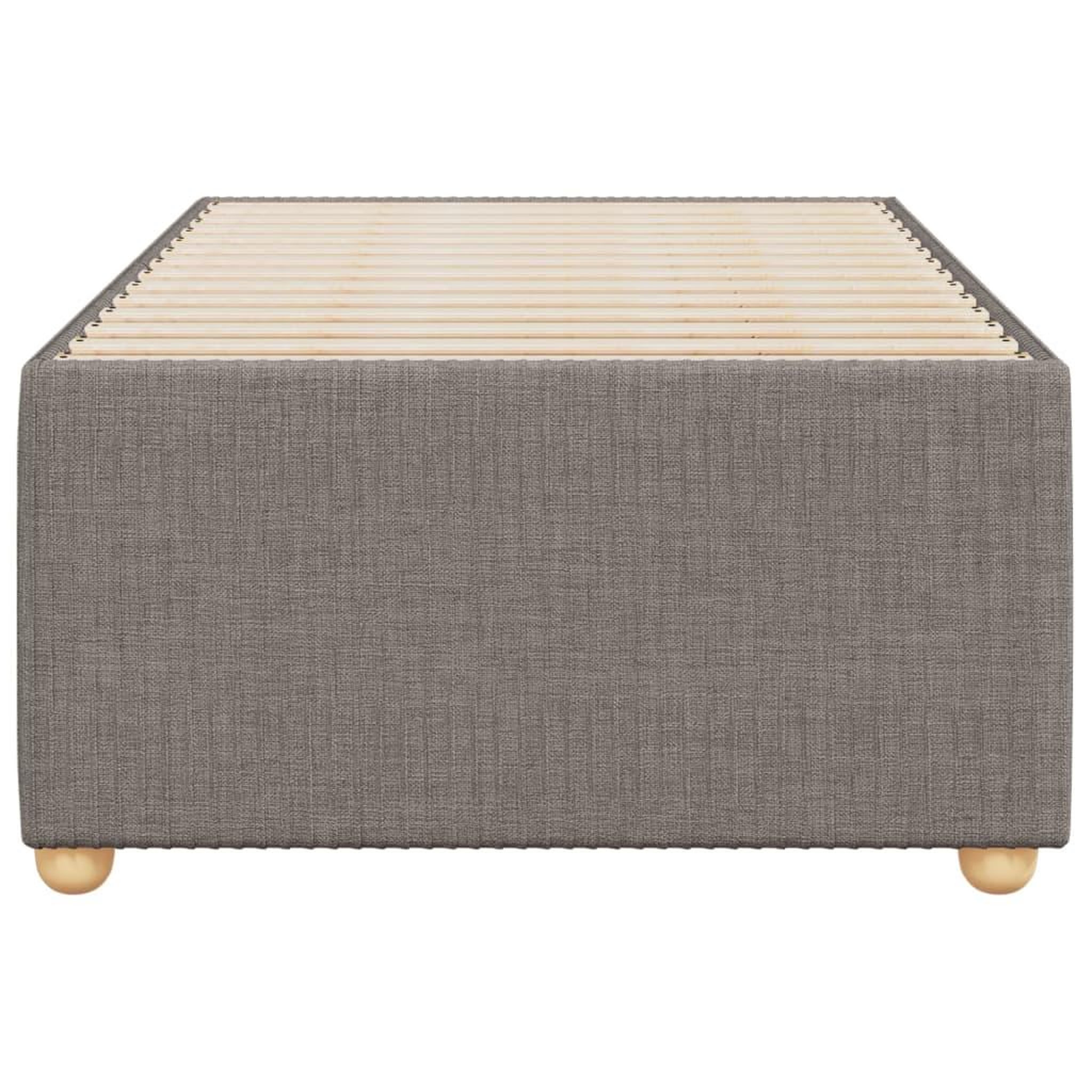 Voir la diapositive 4 : VIDAXL Cadre de lit sans matelas taupe 90x190 cm tissu
