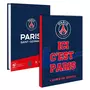 PSG Cahier de texte 15.5x21.5 cm souple bleu Paris Saint-Germain 