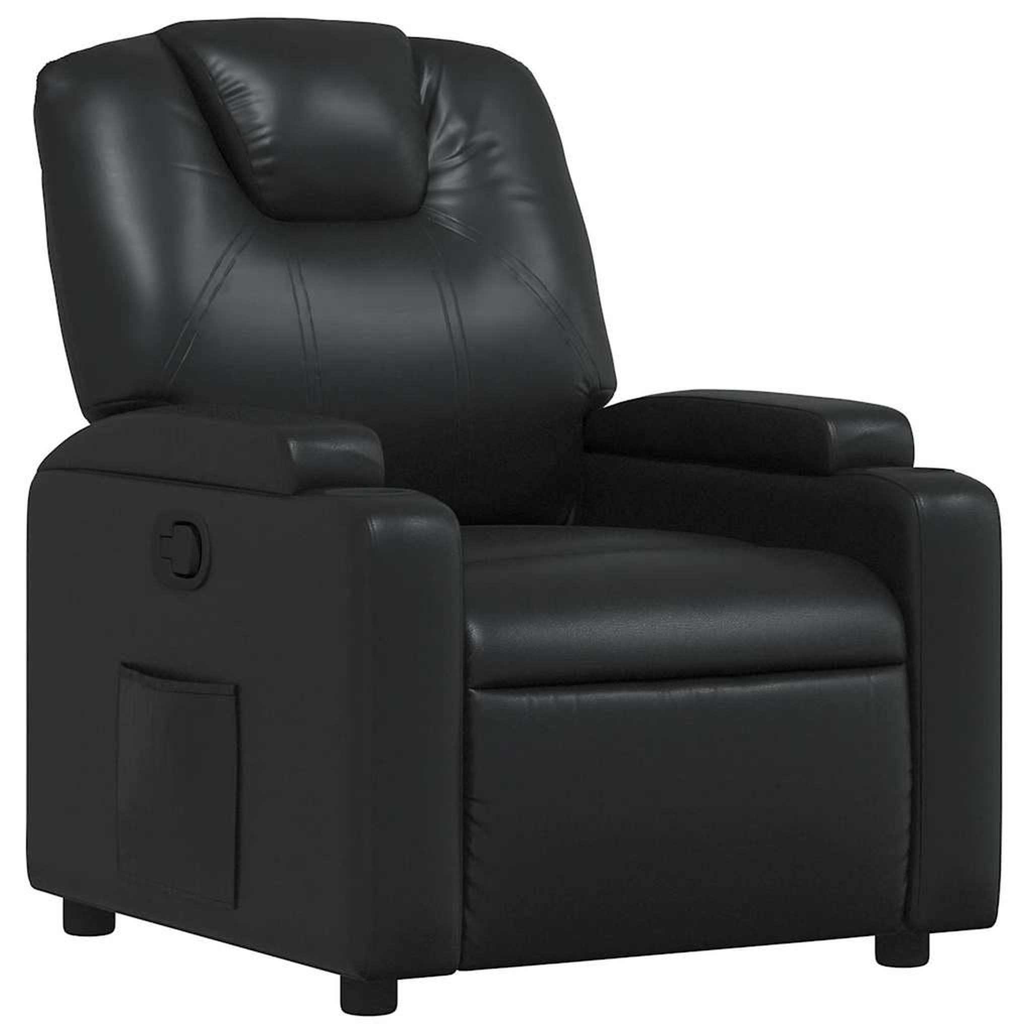 Voir la diapositive 2 : VIDAXL Fauteuil inclinable Noir Similicuir
