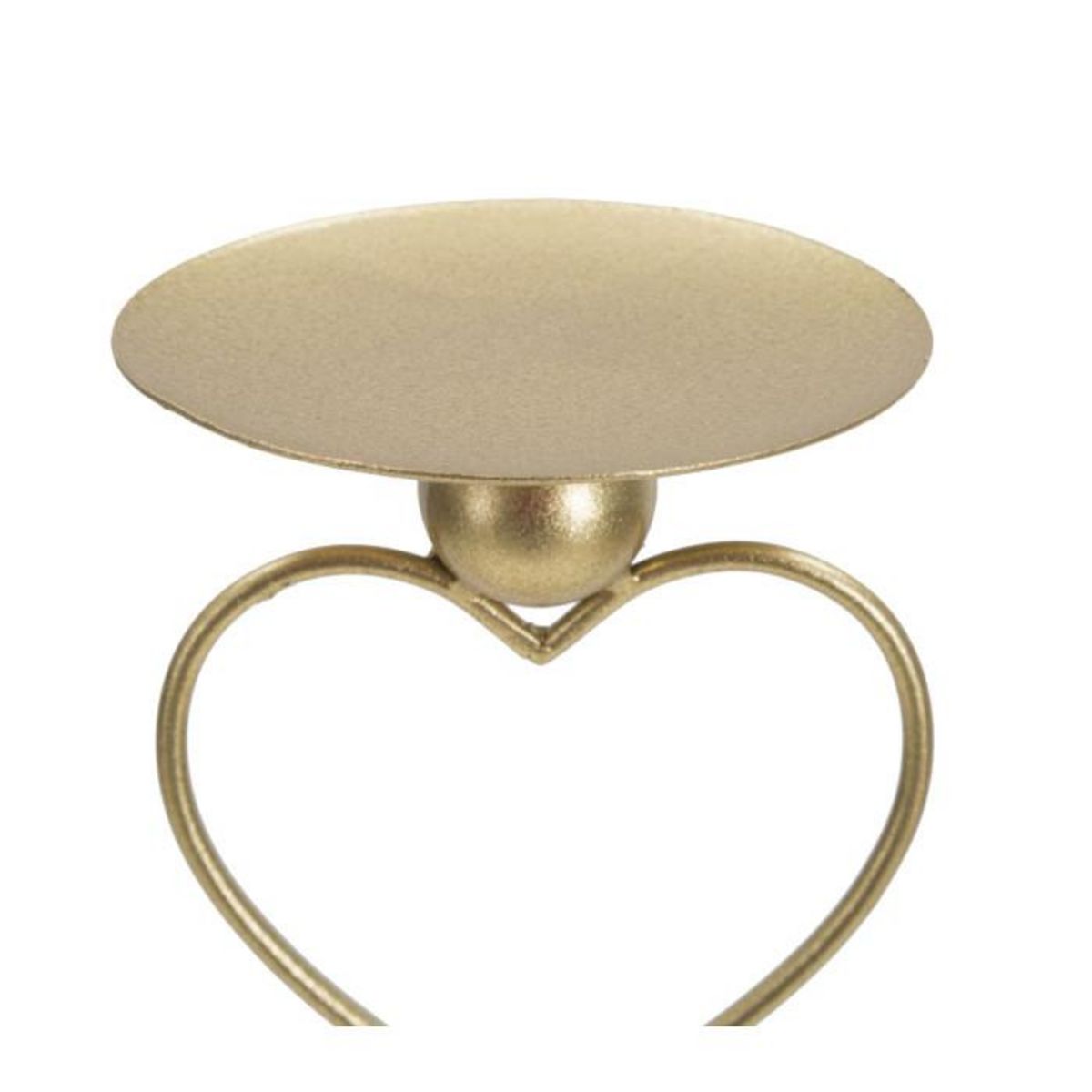 Paris Prix Bougeoir Design en Métal  Cœurs  32cm Or