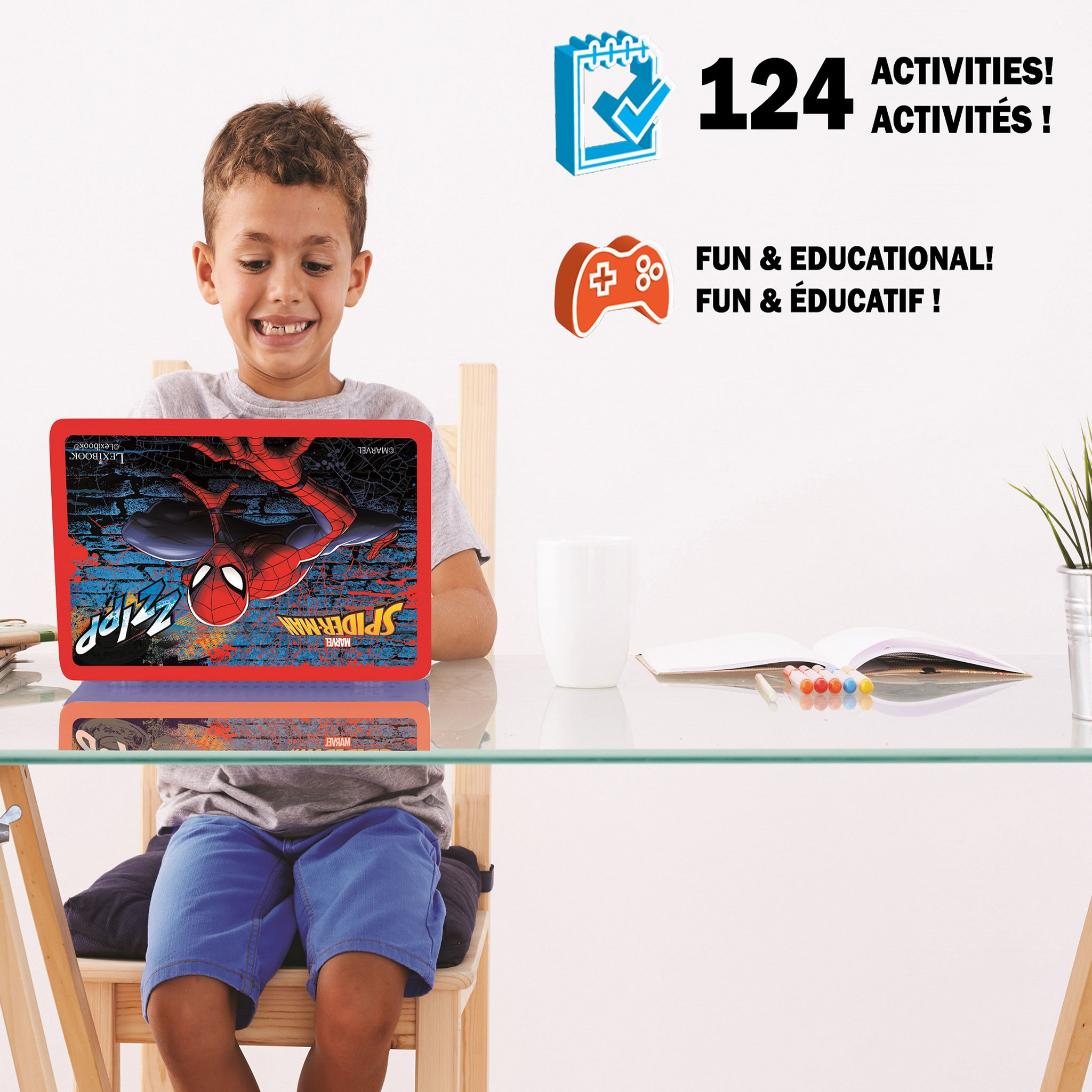 Voir la diapositive 6 : LEXIBOOK Ordinateur éducatif Spiderman