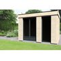 Voir la diapositive 1 : DECOR ET JARDIN Abri de jardin bois - Toit plat - 8.71m² - DEVOR HOME