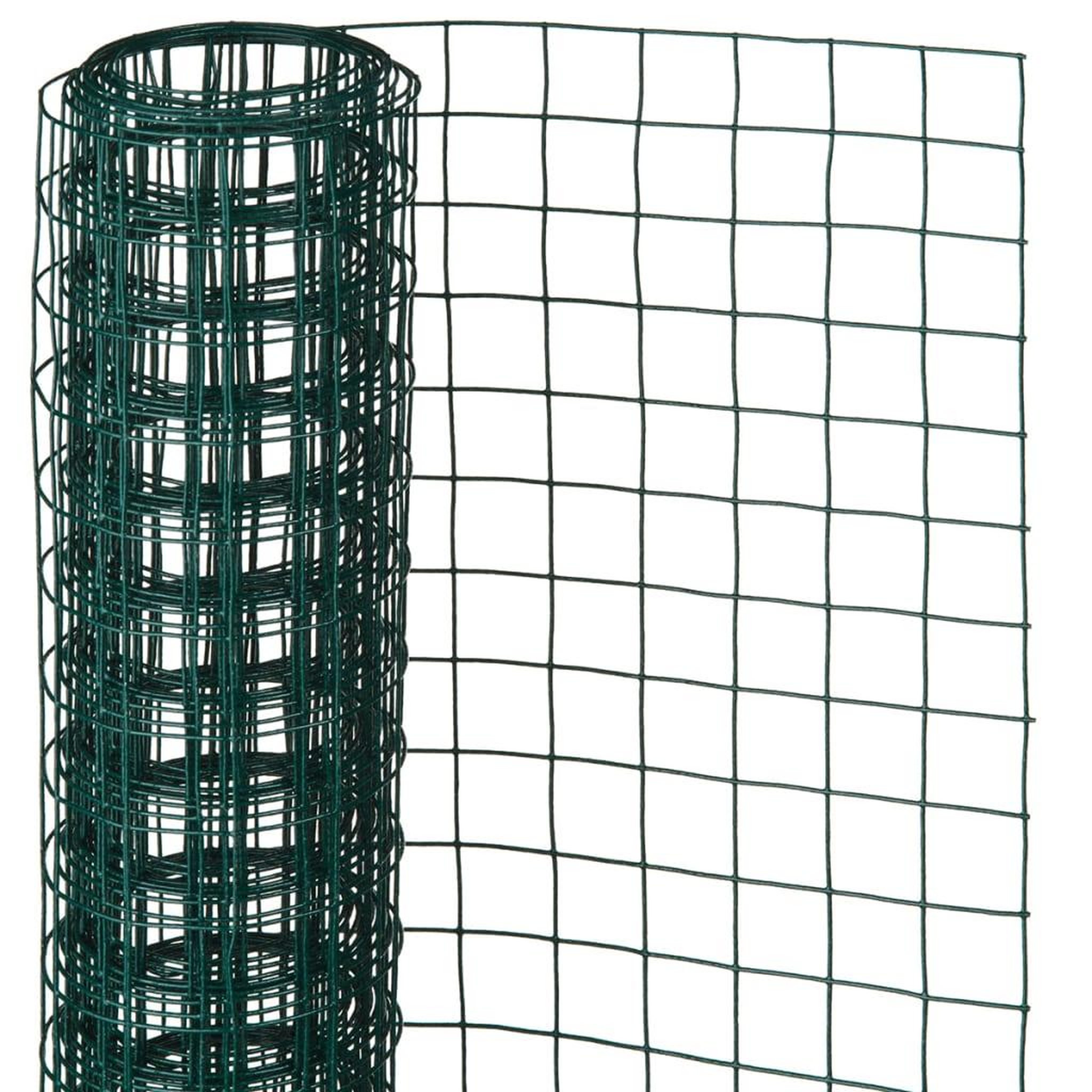 Voir la diapositive 1 : NATURE Nature Grillage metallique carre 1 x 5 m 25 mm Vert