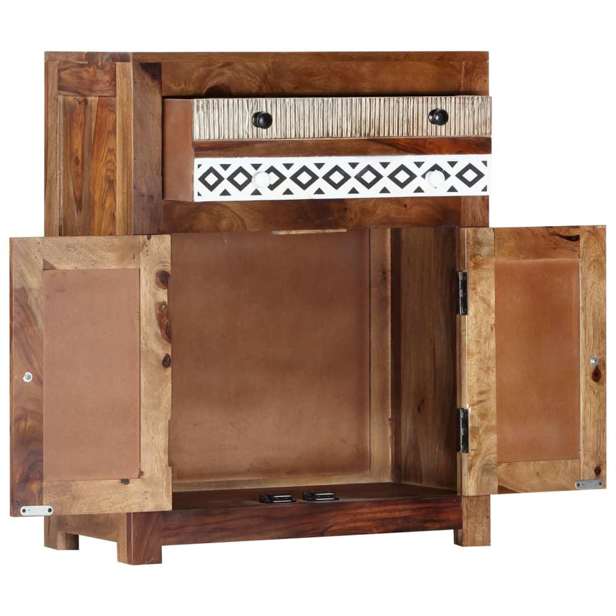 Voir la diapositive 2 : VIDAXL Armoire laterale 60x30x75 cm Bois massif