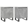 Voir la diapositive 2 : VIDAXL Tables de chevet 2 pcs gris béton 40x30x50 cm bois d ingénierie