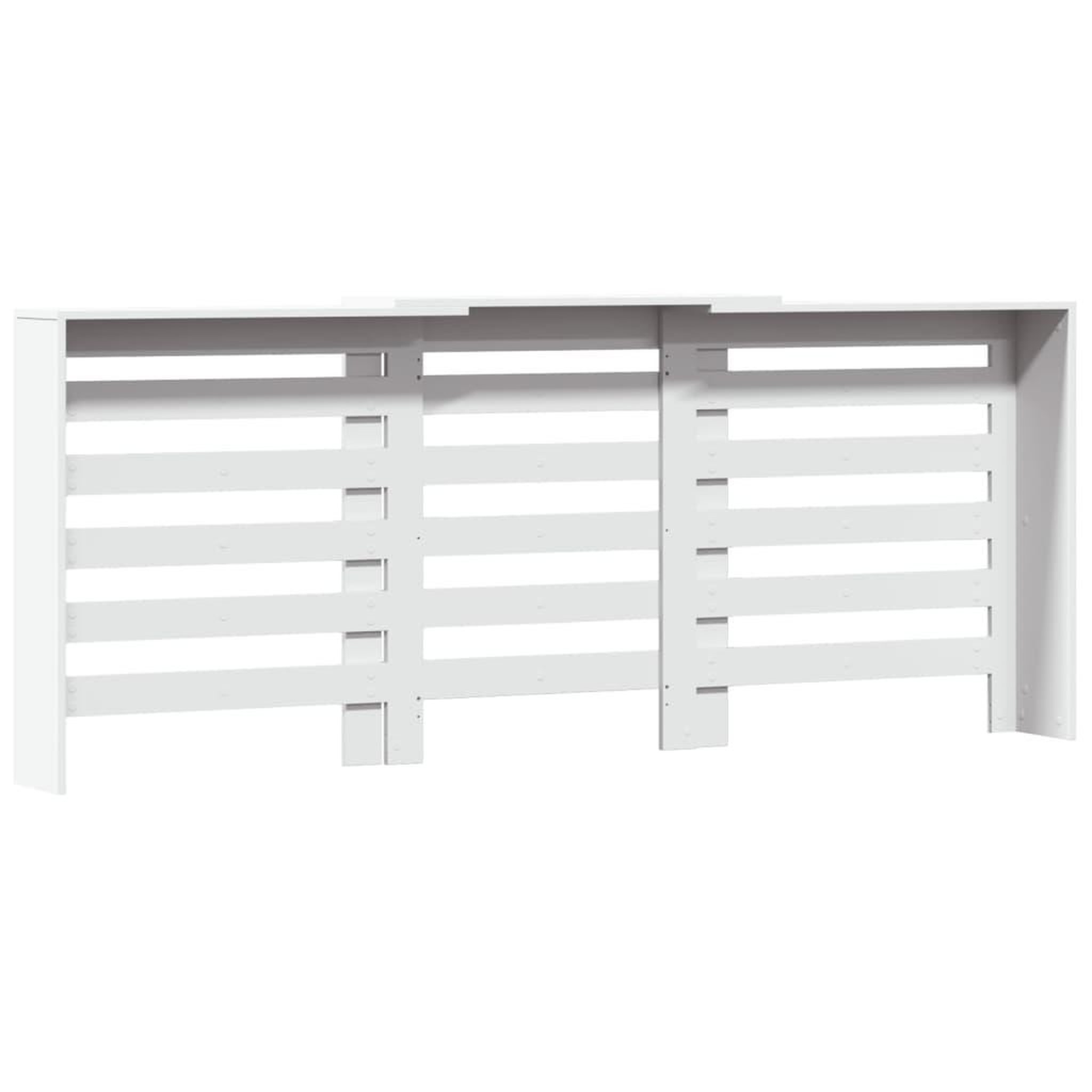 Voir la diapositive 5 : VIDAXL Cache-radiateur blanc 205x21,5x83,5 cm bois d'ingenierie