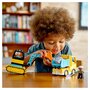 LEGO DUPLO 10931 - Le camion et la pelleteuse, Jouet Engin de Chantier pour Enfant de 2 Ans et Plus